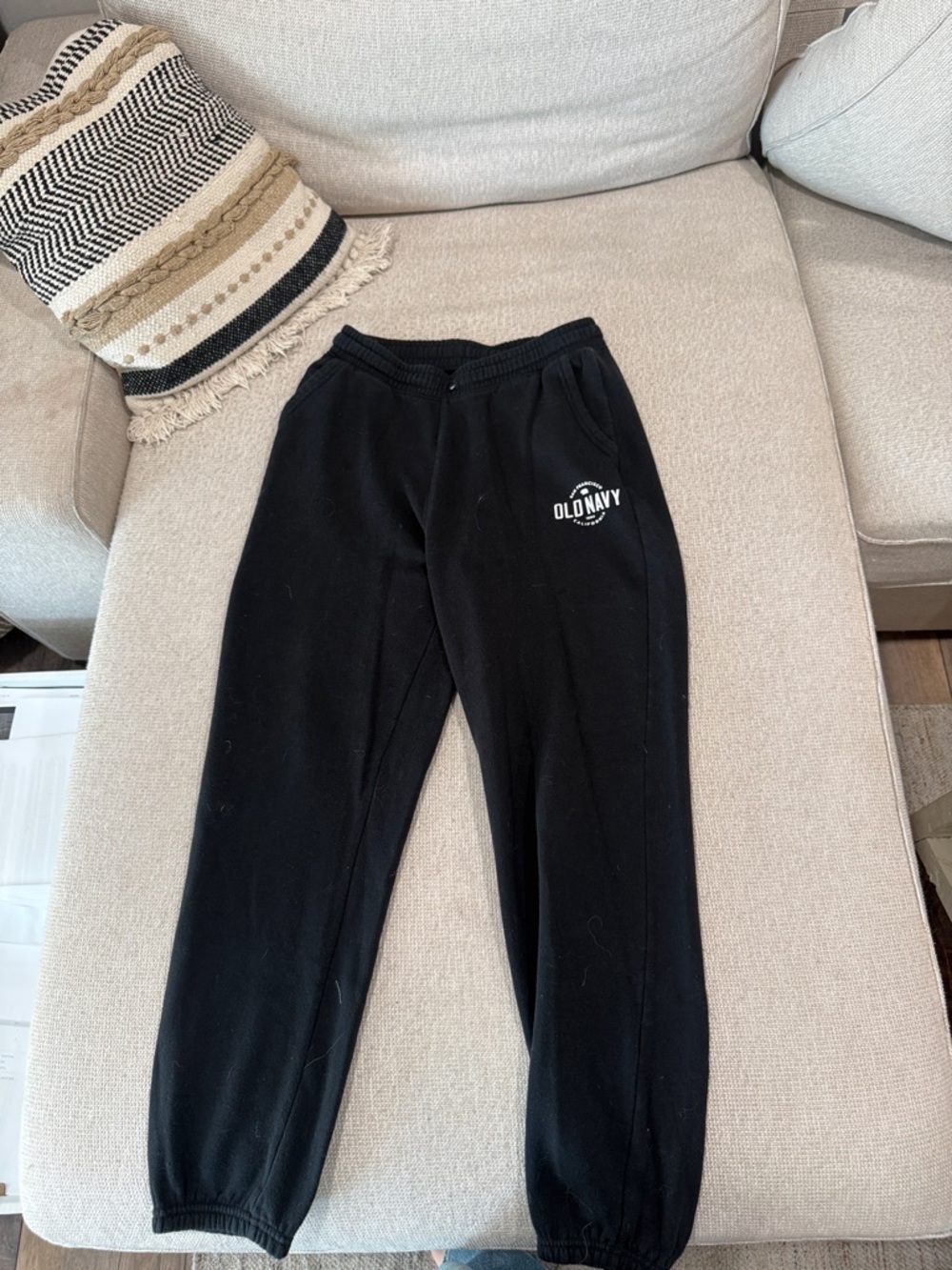 Old Navy Black Logo Sweat Joggers